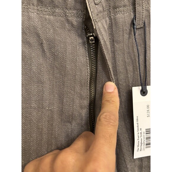 Taylor Stitch the Morse Pant herringbone twill dark olive 30 x 33 Organic cotton - Picture 3 of 10